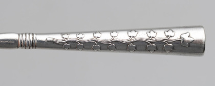 Tiffany Sterling Silver Pickle or Melon Fork - Greek Handle, Rare Pattern
